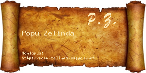 Popu Zelinda névjegykártya